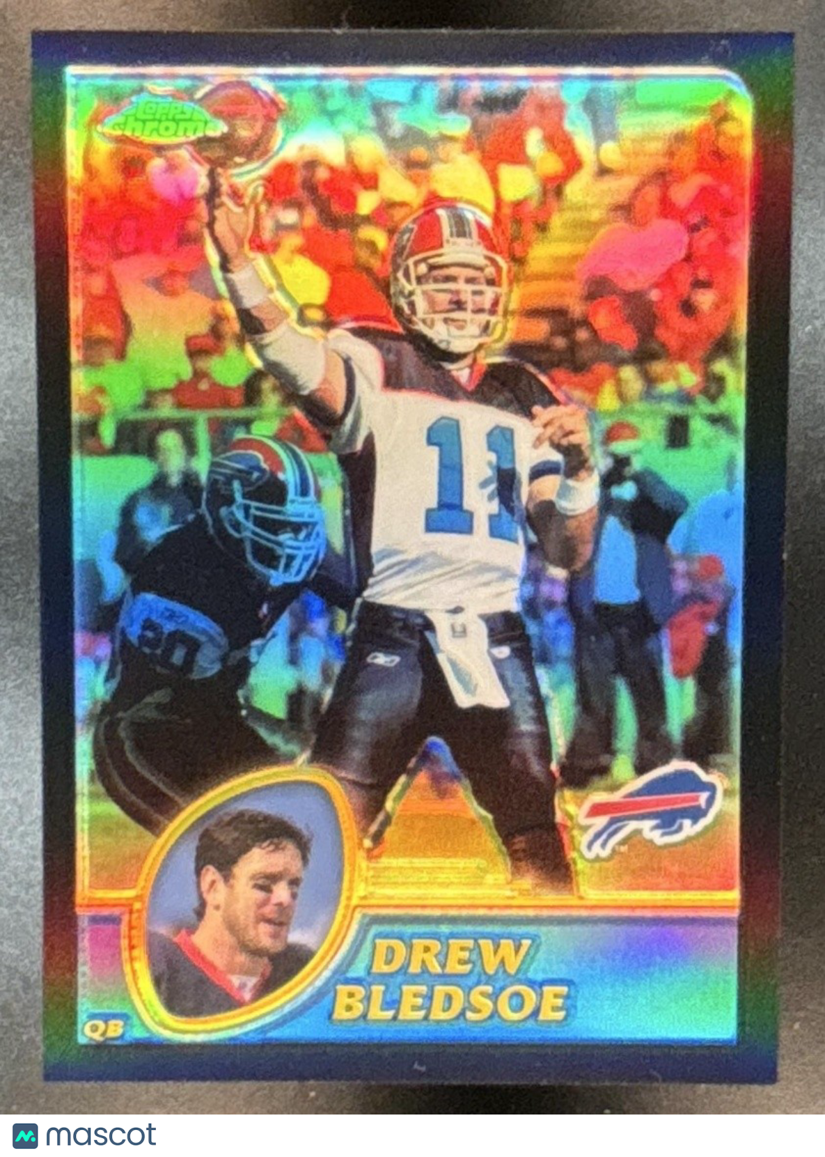 2003 Topps Chrome Drew Bledsoe Black Refractor /599 #43 Buffalo Bills