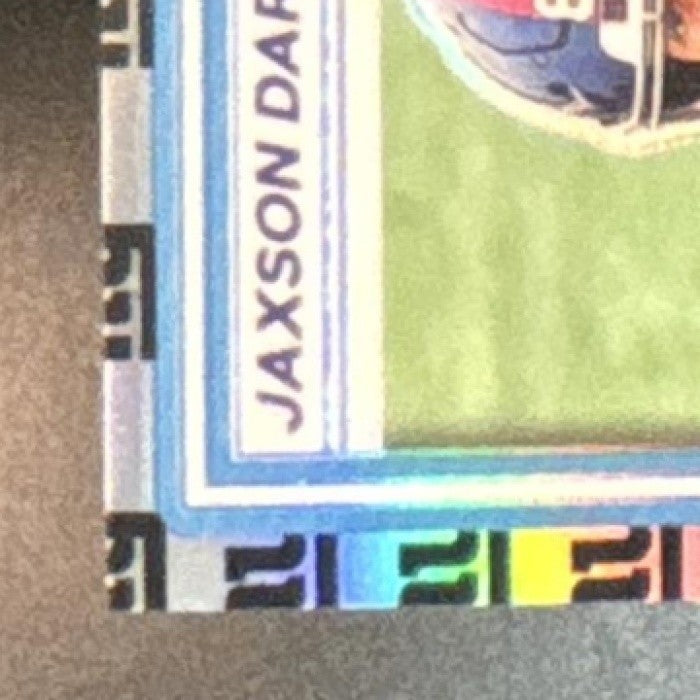 2025 Panini Donruss Optic Jaxson Dart Team Logo Prizm /32 #273 New York Giants