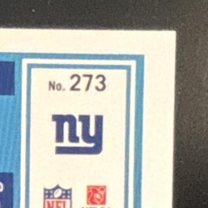 2025 Panini Donruss Optic Jaxson Dart Team Logo Prizm /32 #273 New York Giants