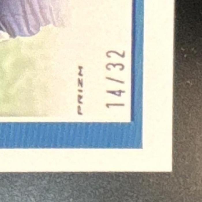 2025 Panini Donruss Optic Jaxson Dart Team Logo Prizm /32 #273 New York Giants