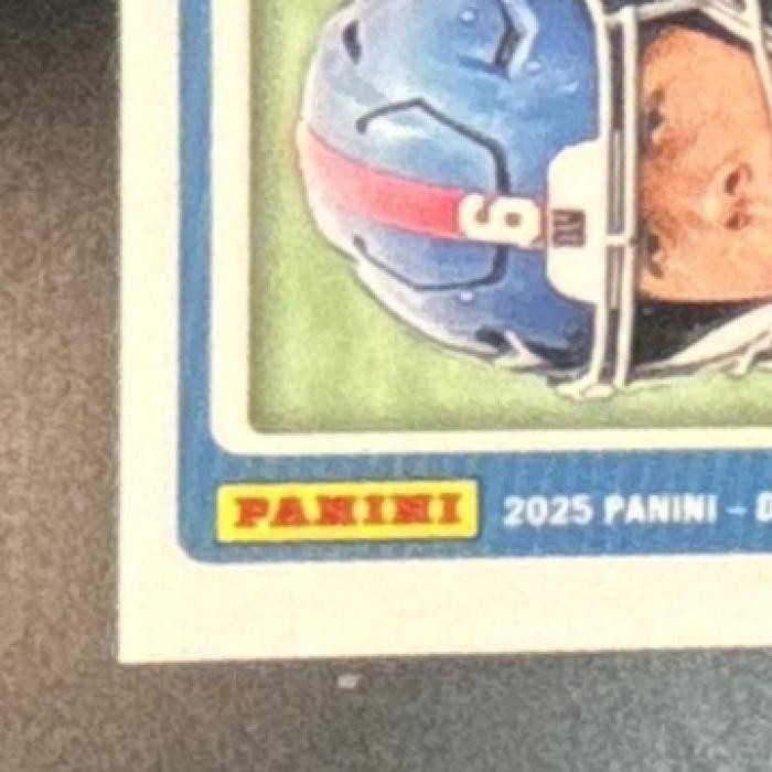 2025 Panini Donruss Optic Jaxson Dart Team Logo Prizm /32 #273 New York Giants