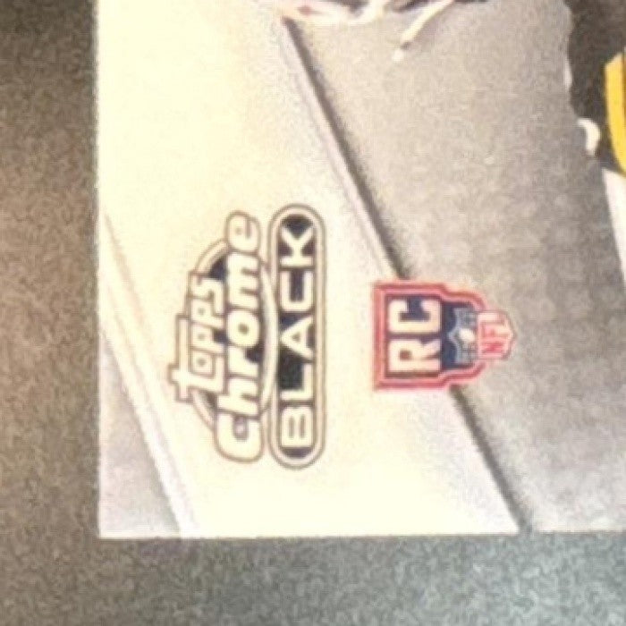 2025 Topps Chrome Black Will Howard White Refractor /10 #142 RC Steelers