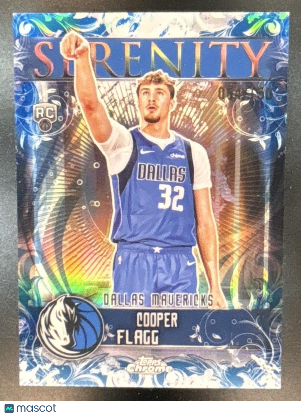 2025-26 Topps Chrome Cooper Flagg Serenity Blue /150 #SY-11 RC Dallas Mavericks