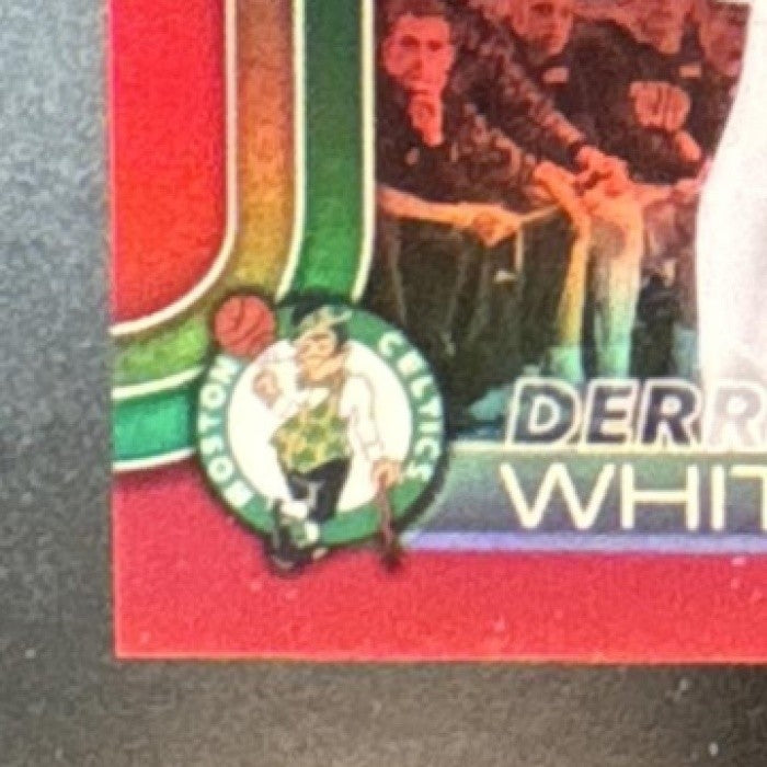 2025-26 Topps Chrome Update Derrick White Red Refractor /5 #40 Boston Celtics