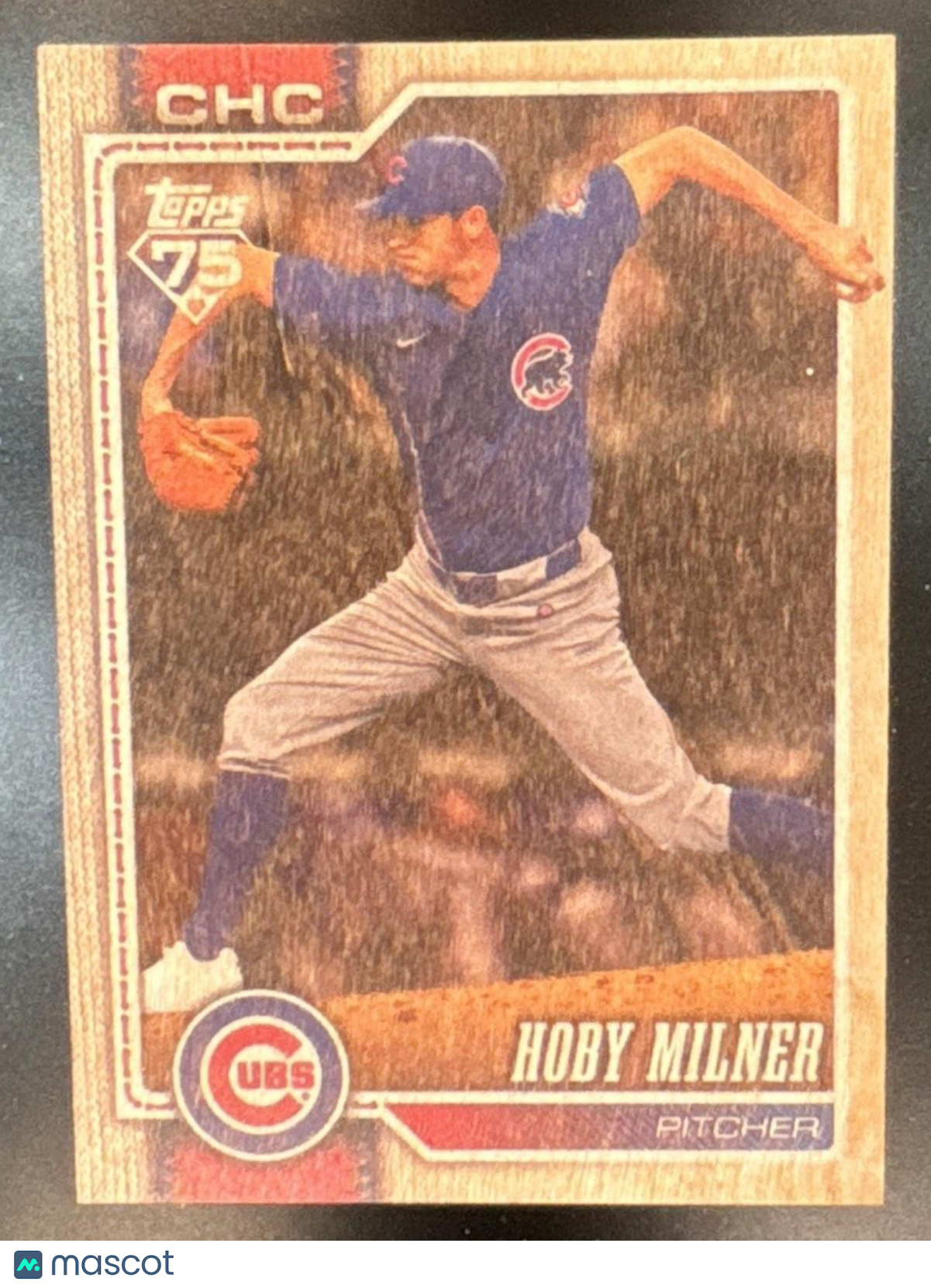 2026 Topps Series 2 Hoby Milner Wood /25 #616 SSP Chicago Cubs