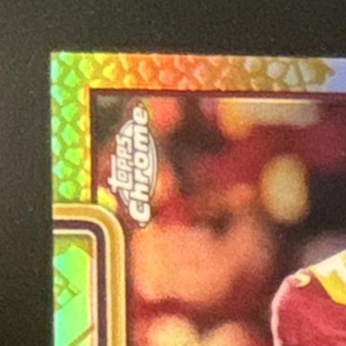 2025 Topps Chrome Jayden Daniels Football Leather Gold /50 #295 Commanders