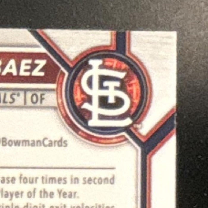 2022 Bowman Mega Box Joshua Baez Mojo Refractor #BCP-112 St. Louis Cardinals