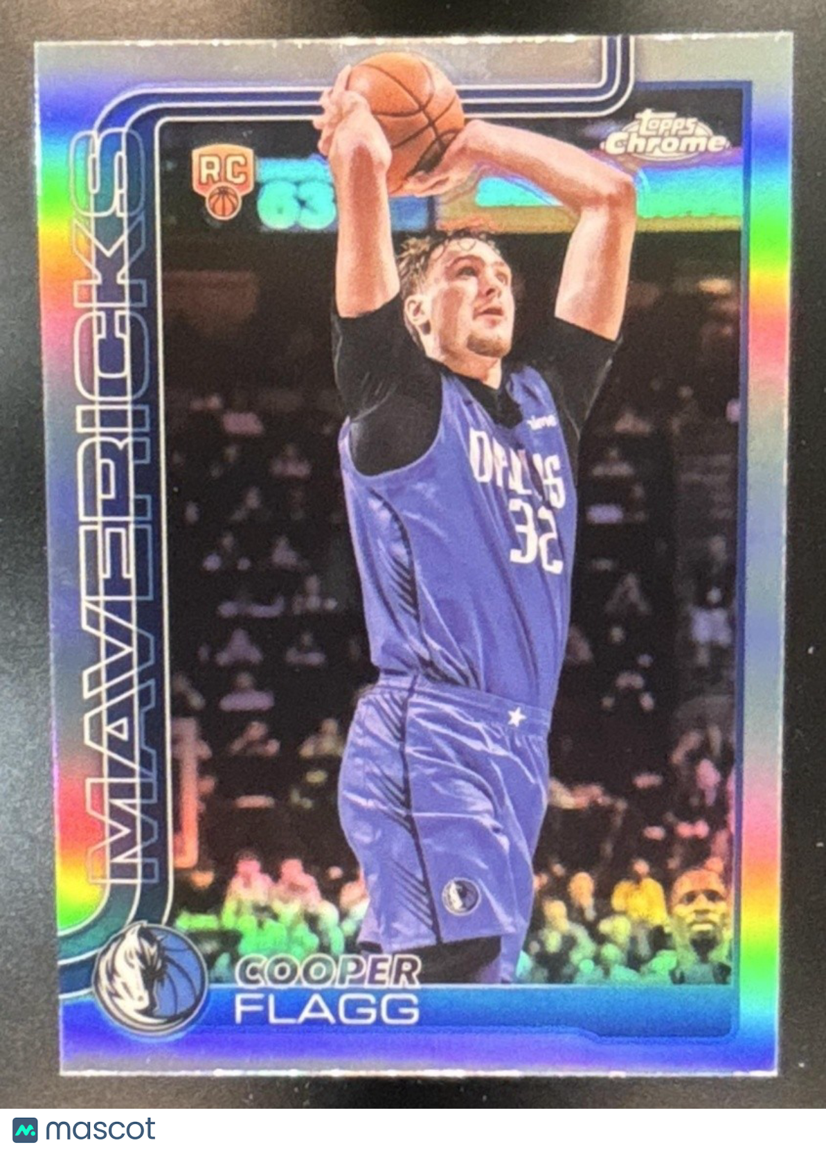 2025-26 Topps Chrome Cooper Flagg Refractor #251 RC Dallas Mavericks