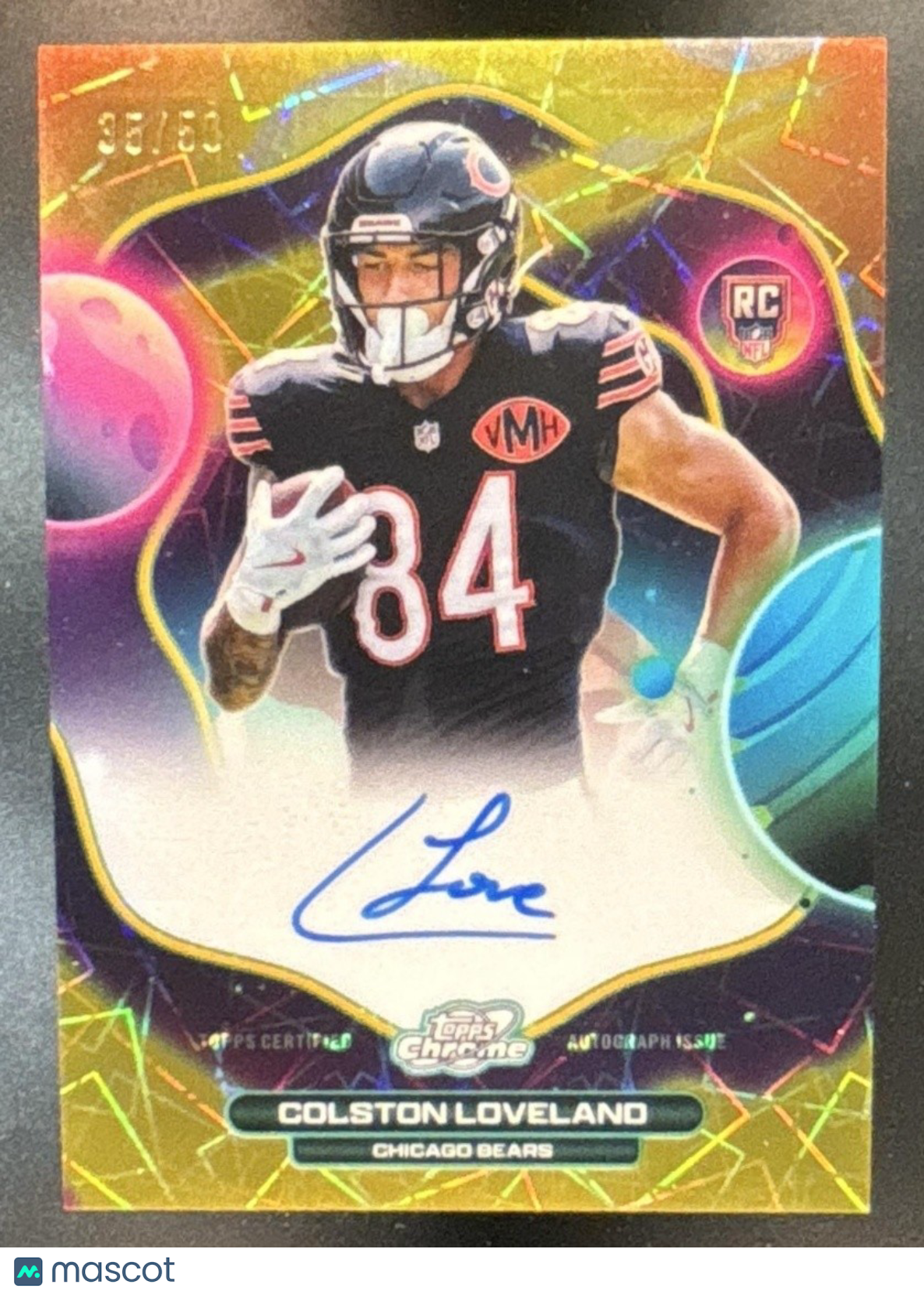 2025 Topps Cosmic Chrome Colston Loveland First Flight Auto Gold /50