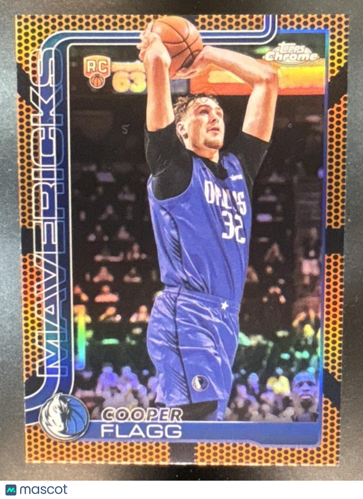 2025-26 Topps Chrome Cooper Flagg Basketball Refractor #251 RC Mavericks