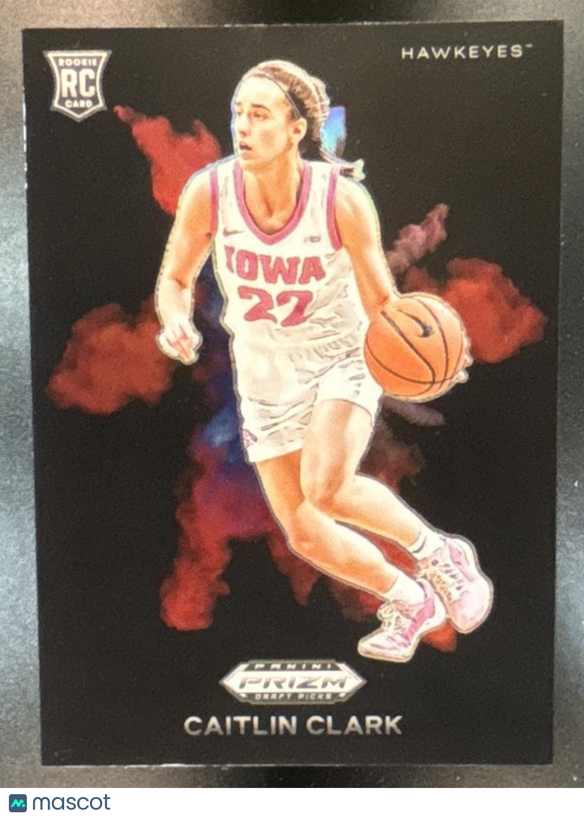 2024 Prizm Draft Collegiate Caitlin Clark Colorblast SSP Black #5 RC Hawkeyes