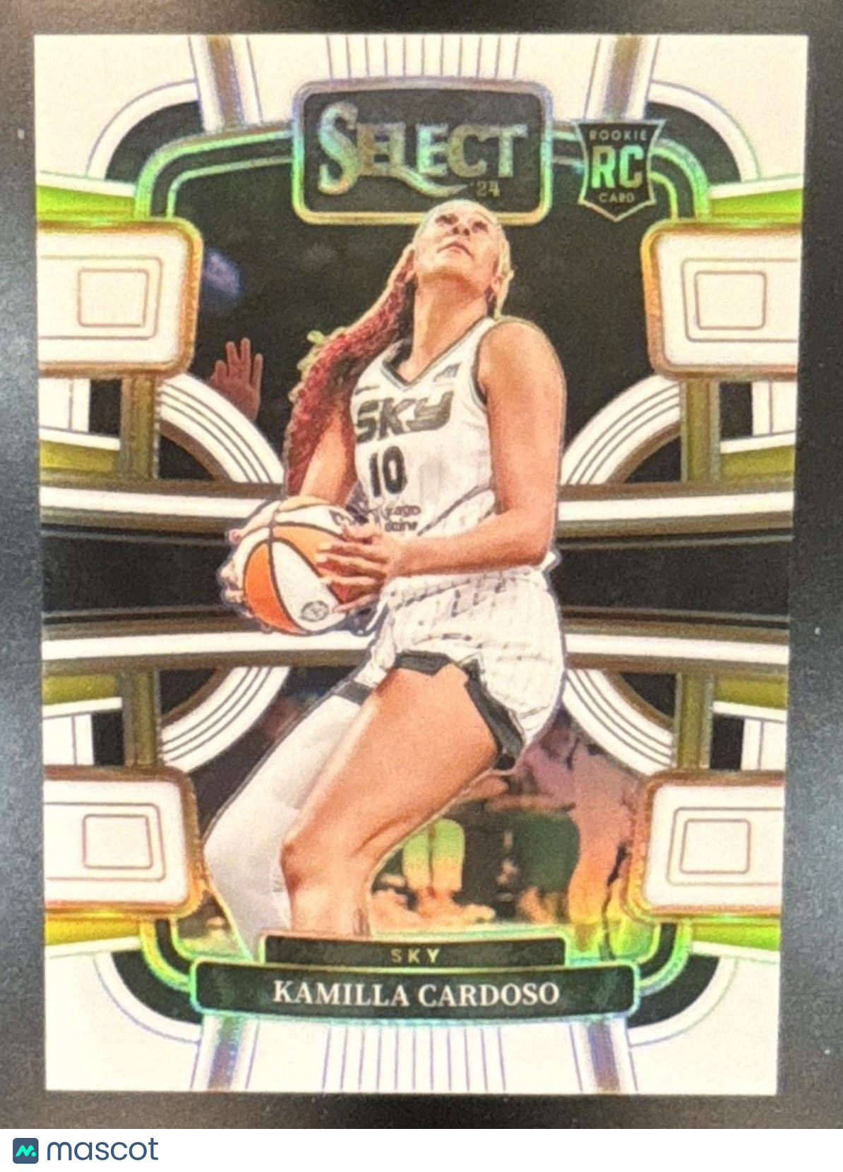 2024 Panini Select WNBA Kamilla Cardoso White Prizms /99 #33 RC Chicago Sky