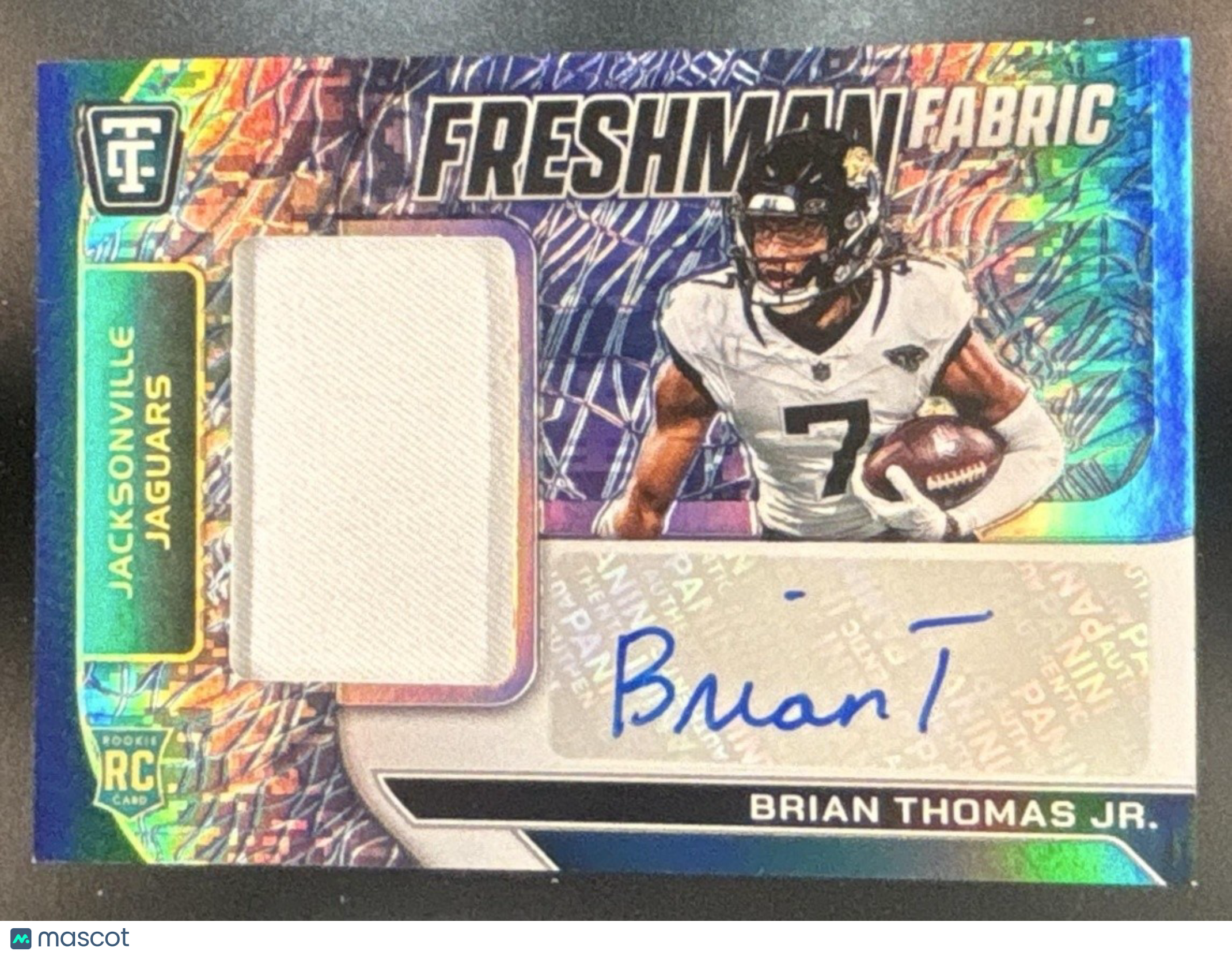2024 Certified Brian Thomas Jr. Freshman Fabric Patch Auto /99 MEM RC Jaguars