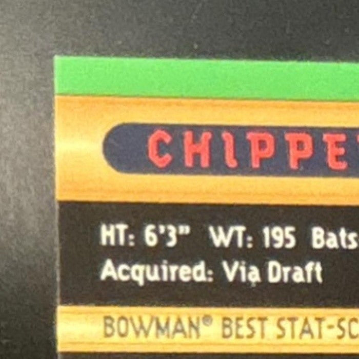 1996 Bowman's Best Chipper Jones Atomic Refractor #7 Atlanta Braves
