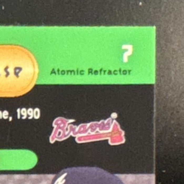 1996 Bowman's Best Chipper Jones Atomic Refractor #7 Atlanta Braves