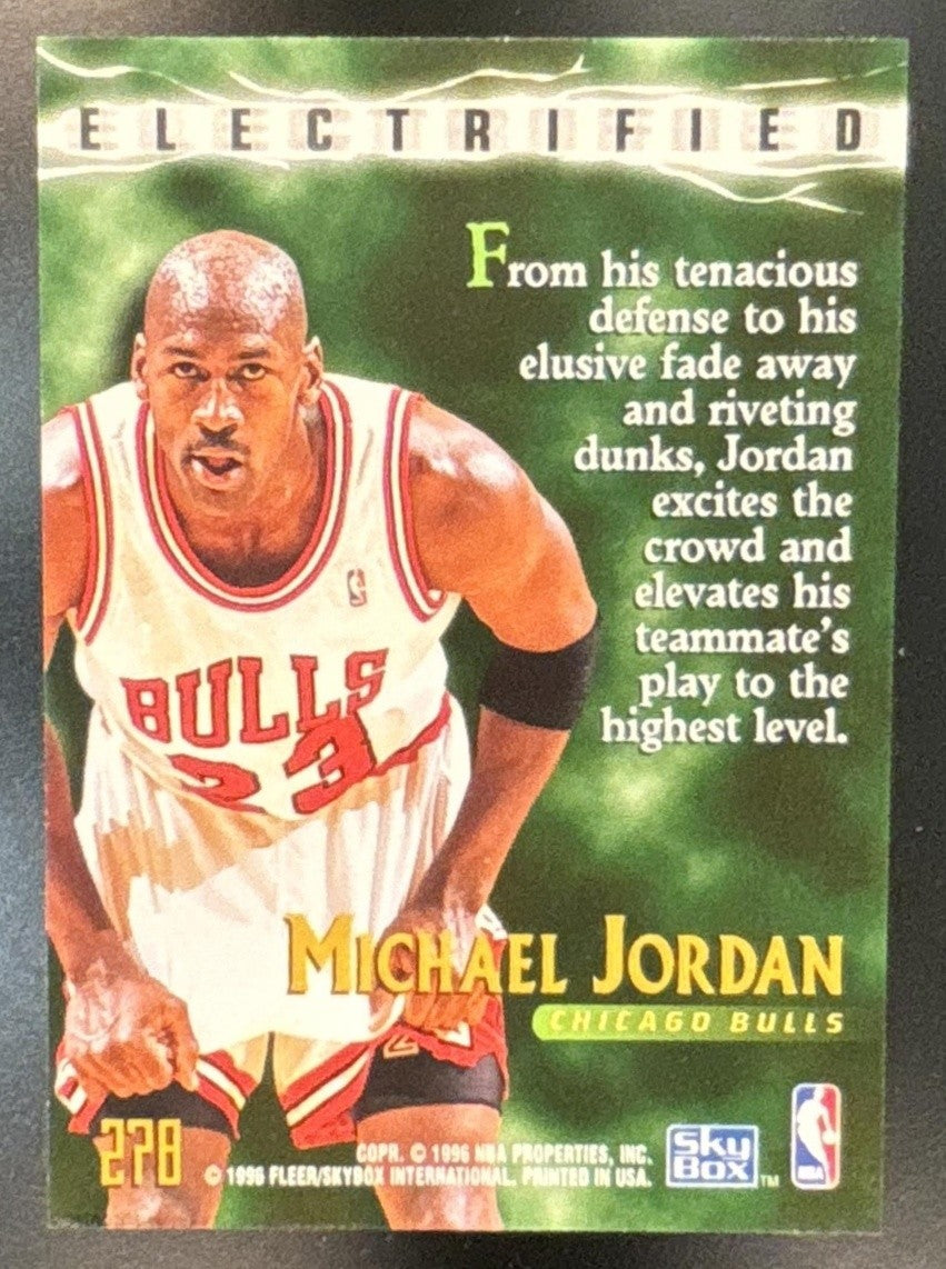 1995-96 Skybox Premium Michael Jordan #278 Electrified Chicago Bulls
