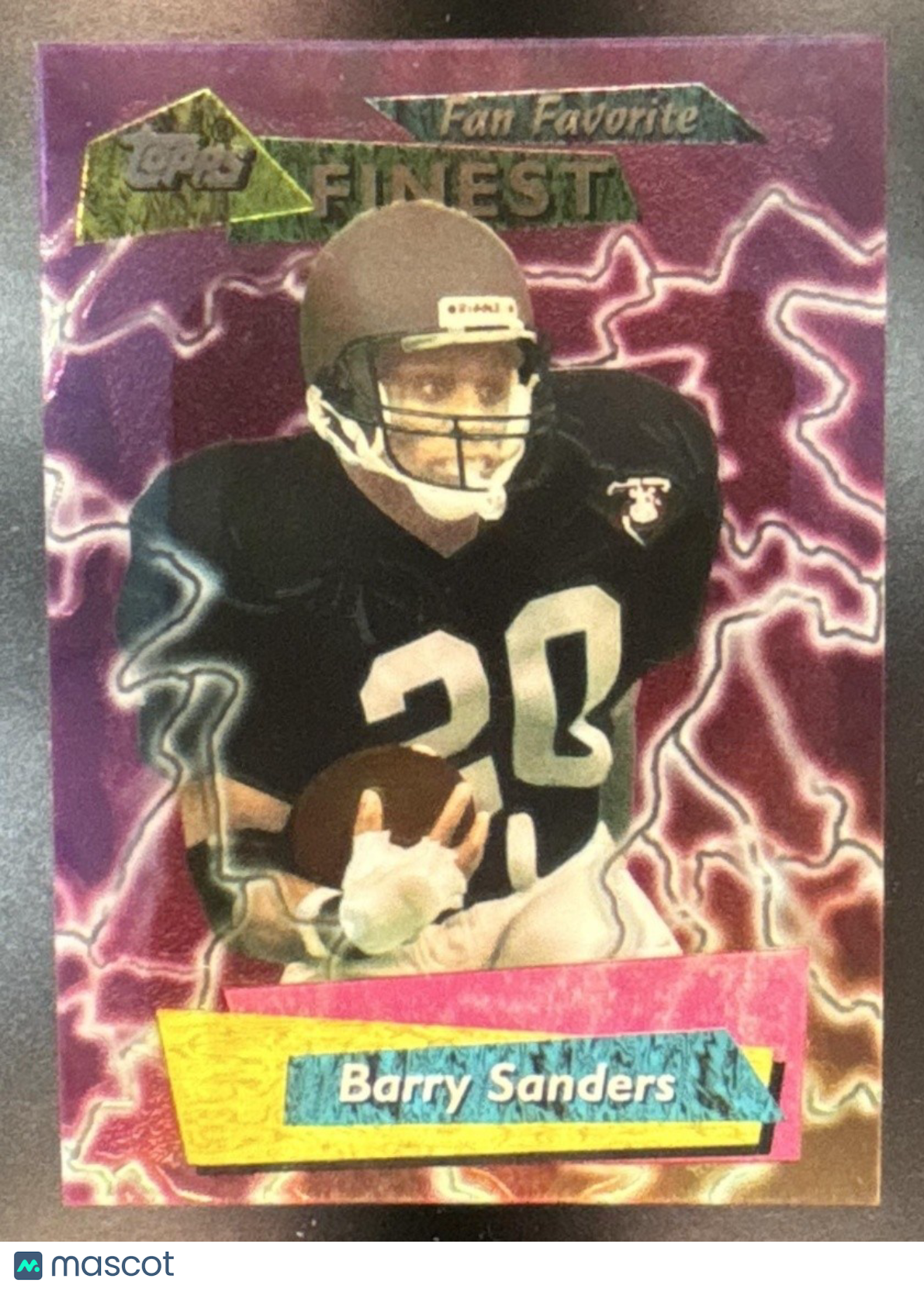1995 Topps Finest Barry Sanders Fan Favorites #FF15 Detroit Lions
