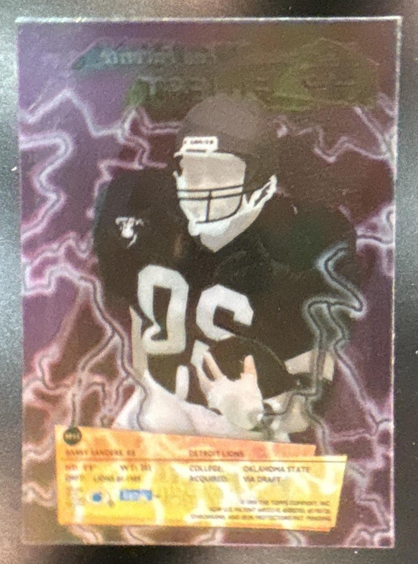 1995 Topps Finest Barry Sanders Fan Favorites #FF15 Detroit Lions