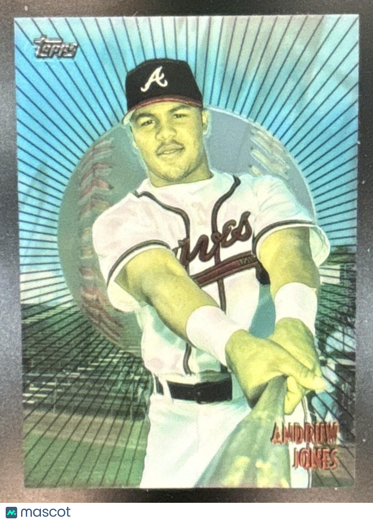1998 Topps Andruw Jones Mystery Finest Borderless Atlanta Braves