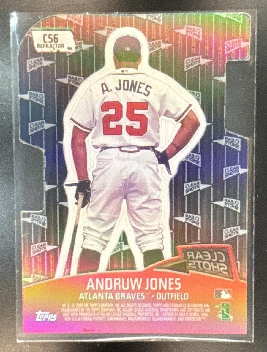 2000 Topps Stadium Club Chrome Andruw Jones Clear Shots Refractor #CS6 Braves