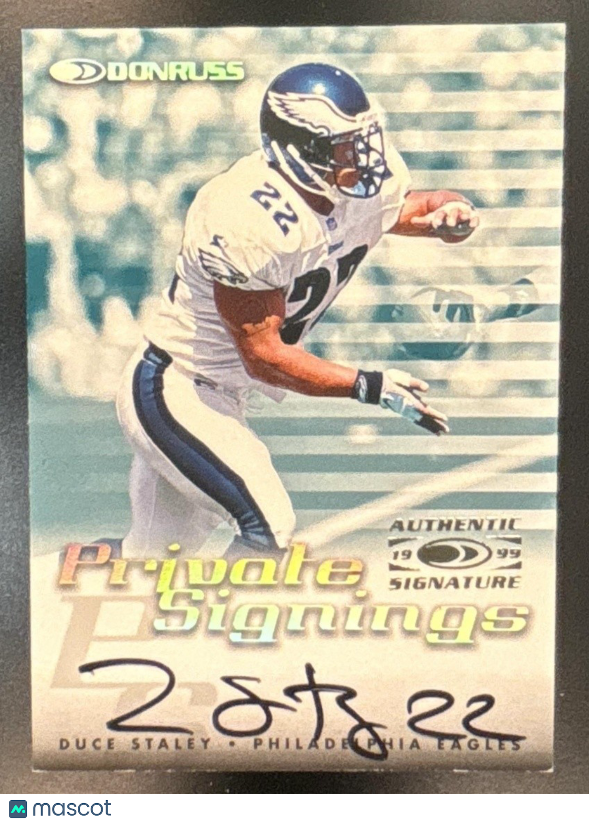 1999 Donruss Duce Staley Private Signings #NNO Auto San Francisco 49ers