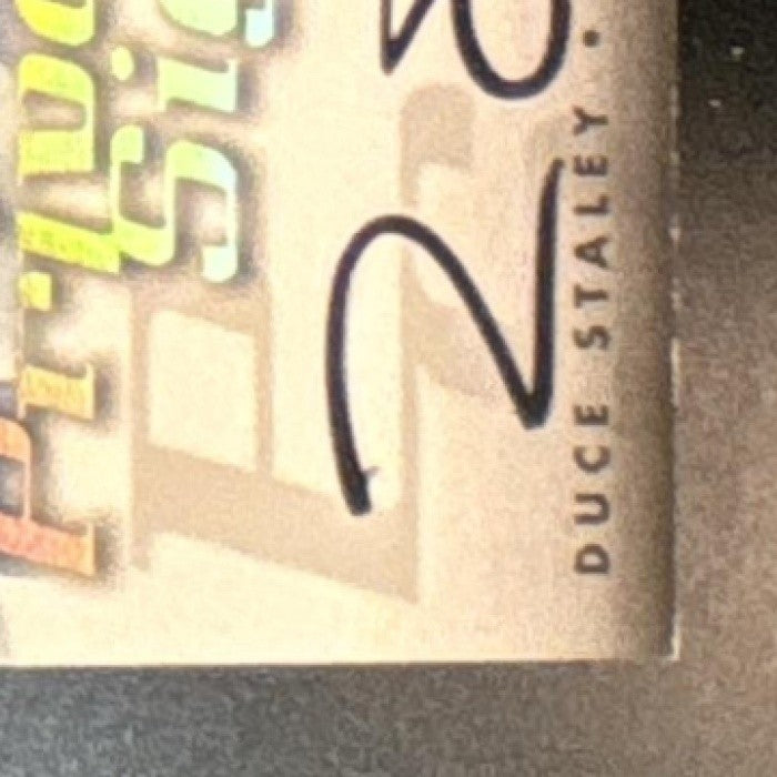 1999 Donruss Duce Staley Private Signings #NNO Auto San Francisco 49ers