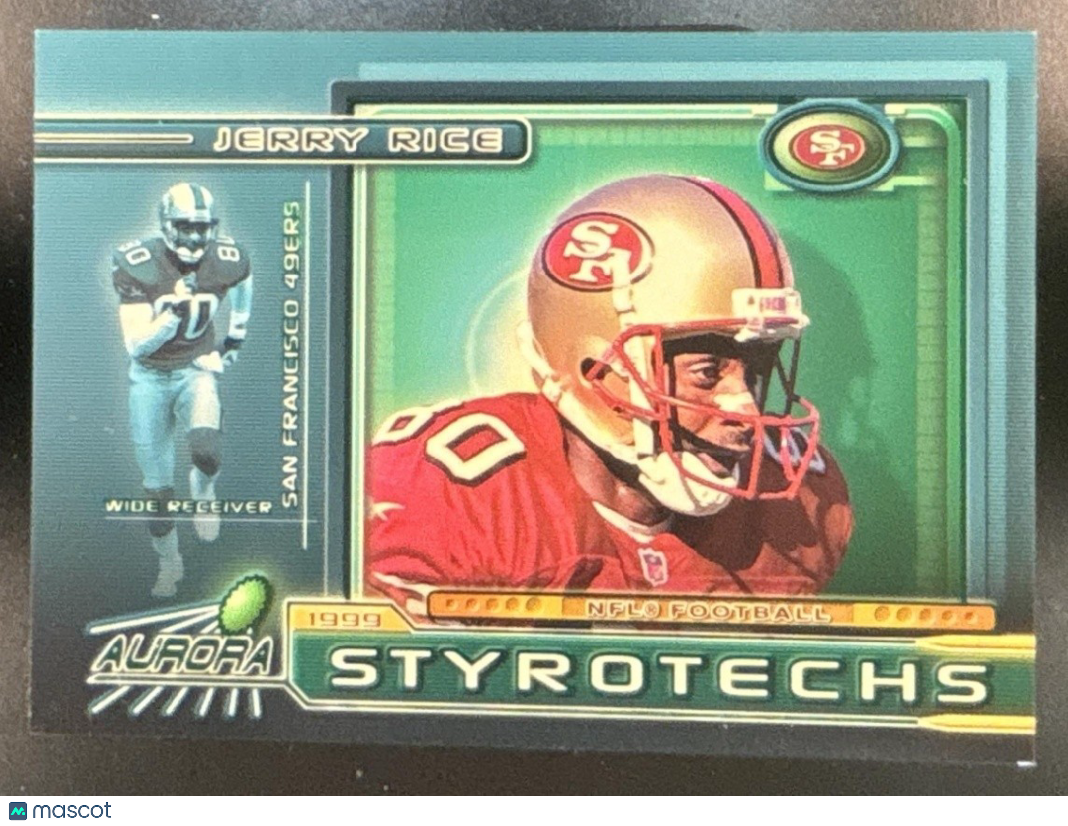 1999 Pacific Aurora Jerry Rice Styrotechs #16 San Francisco 49ers