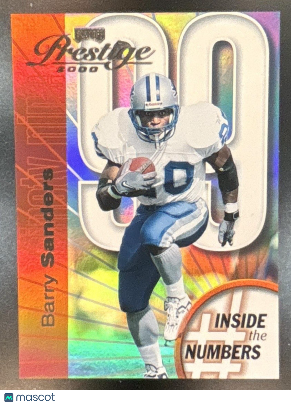 2000 Playoff Prestige Barry Sanders Inside the Numbers #IN99 Detroit Lions