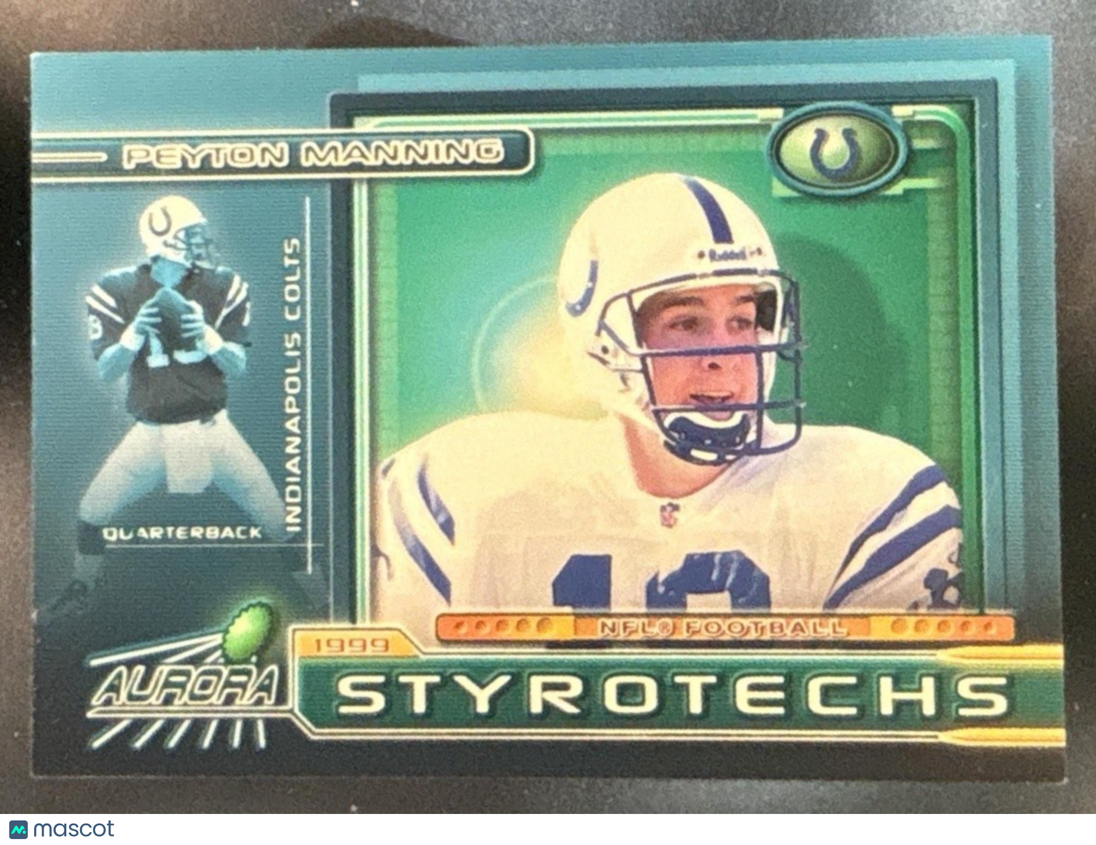 1999 Pacific Aurora Peyton Manning Styrotechs #9 Indianapolis Colts