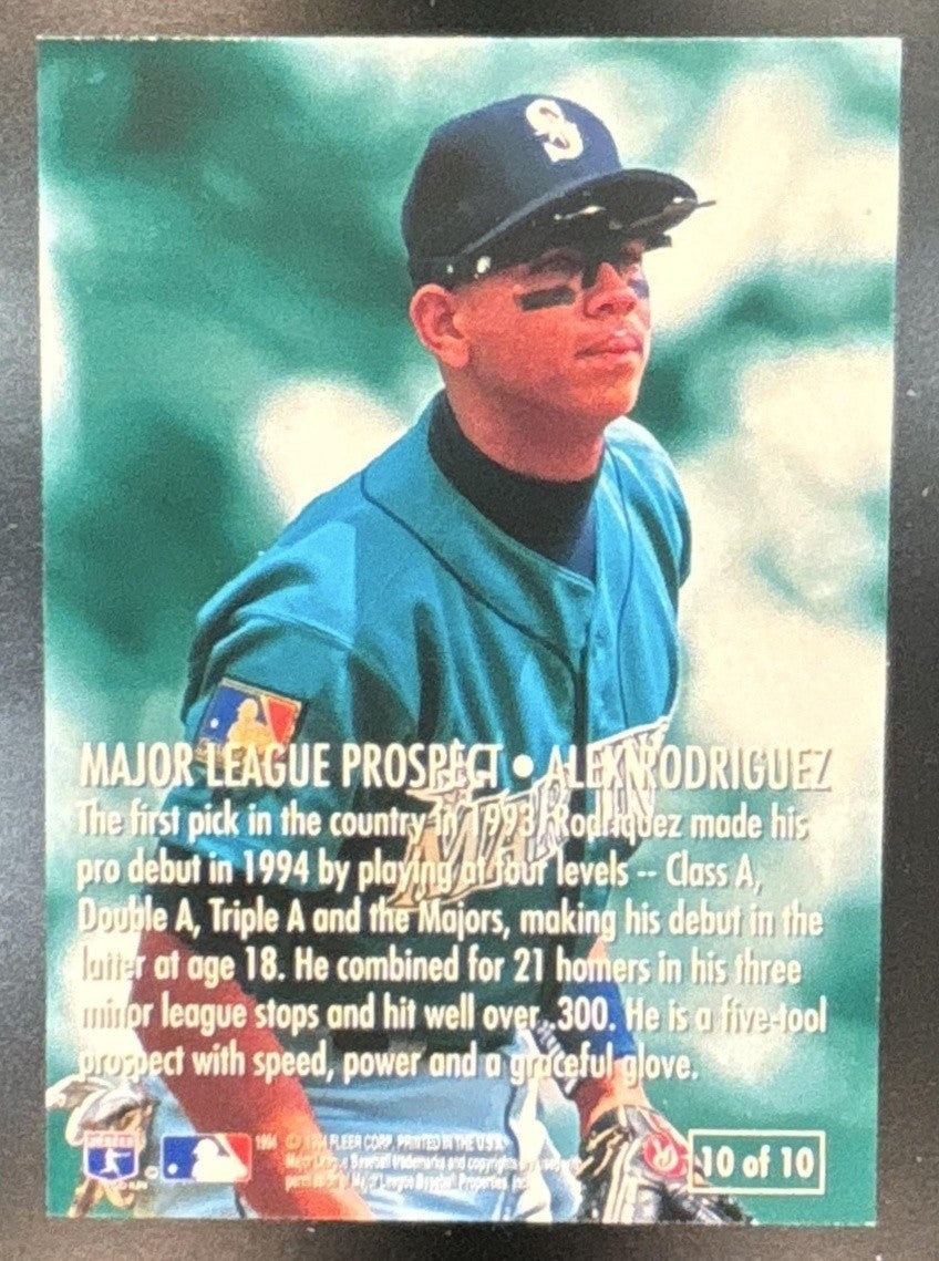 1995 Fleer Alex Rodriguez Major League Prospects #10 RC Seattle Mariners