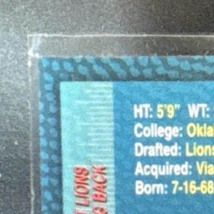 1998 Topps Chrome Barry Sanders Measures of Greatness Refractor #MG10 Lions