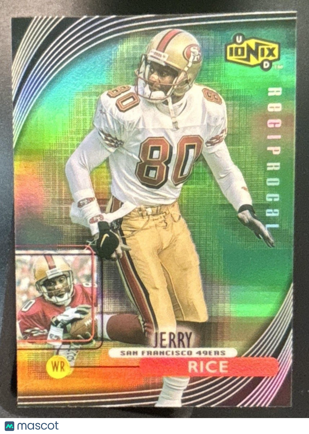 1999 Upper Deck Ionix Jerry Rice Reciprocal #R52 San Francisco 49ers