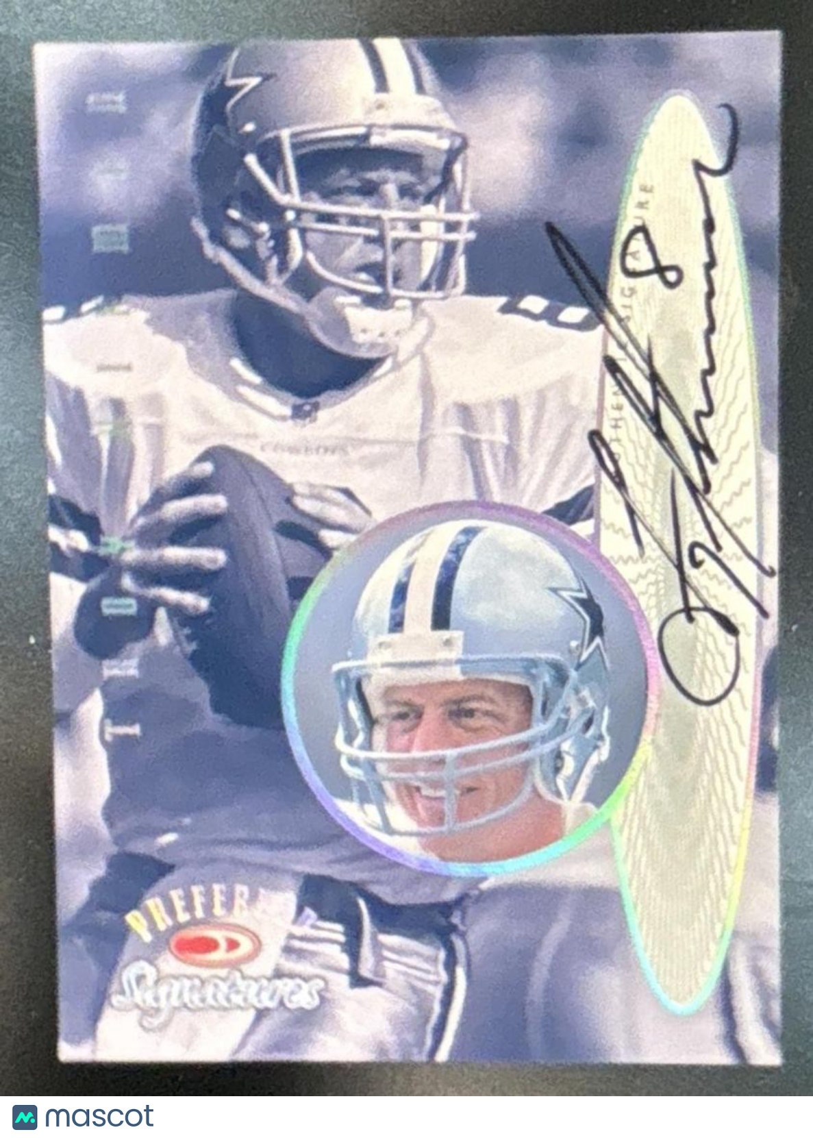 1999 Donruss Preferred QBC Troy Aikman Signatures #9 Auto Dallas Cowboys