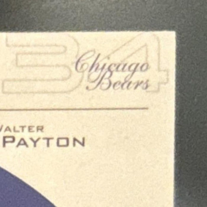1999 Upper Deck Ovation Walter Payton Center Stage #CS9 Chicago Bears