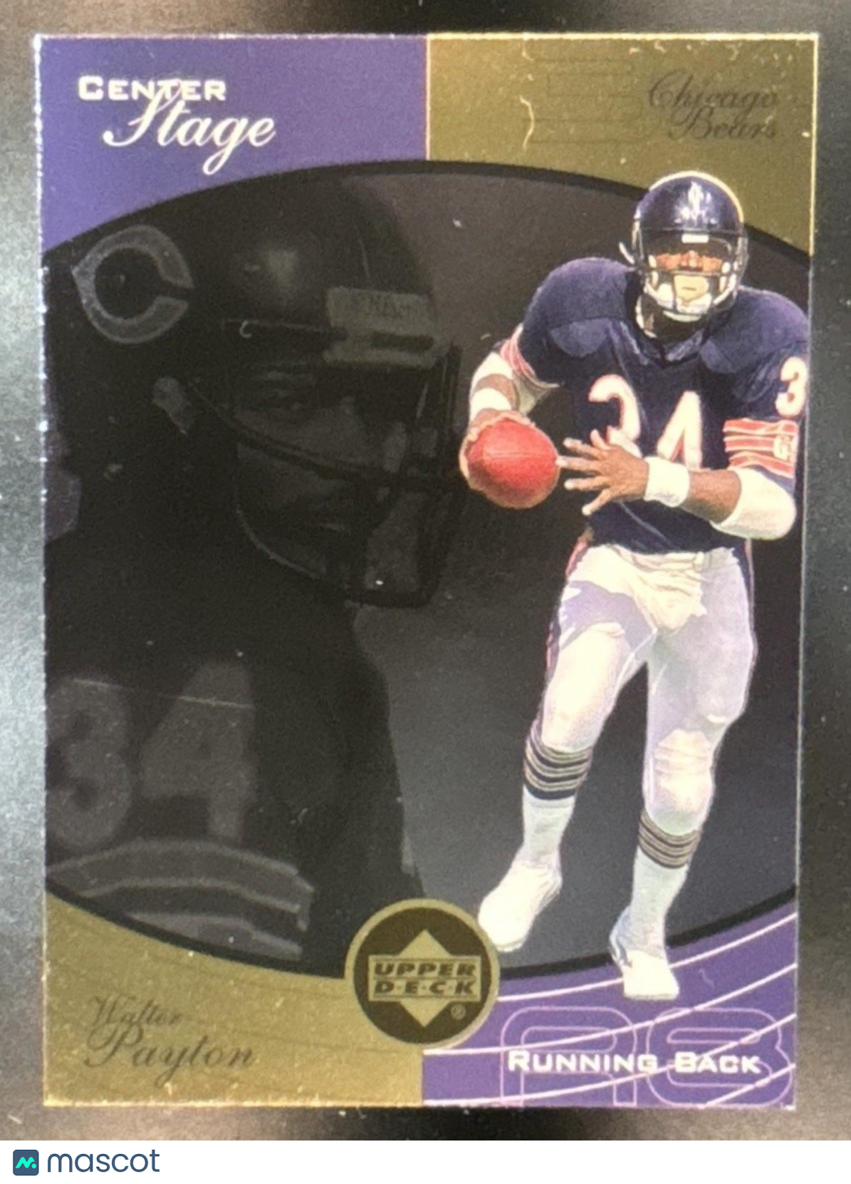 1999 Upper Deck Ovation Walter Payton Center Stage Chicago Bears