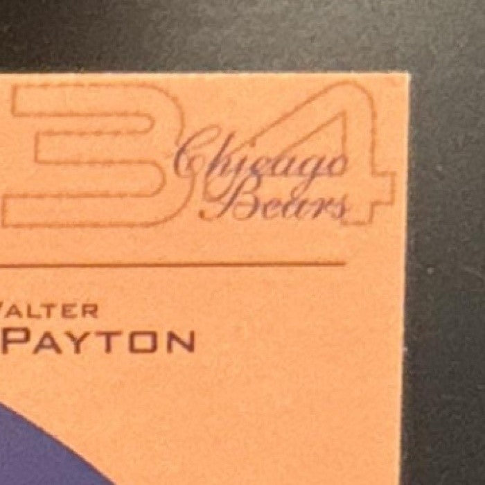 1999 Upper Deck Ovation Walter Payton Center Stage Chicago Bears