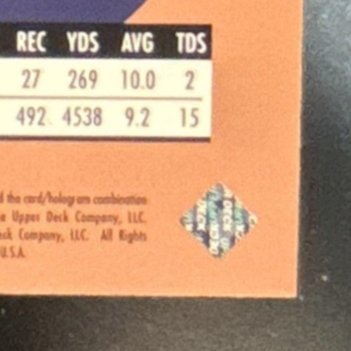 1999 Upper Deck Ovation Walter Payton Center Stage Chicago Bears