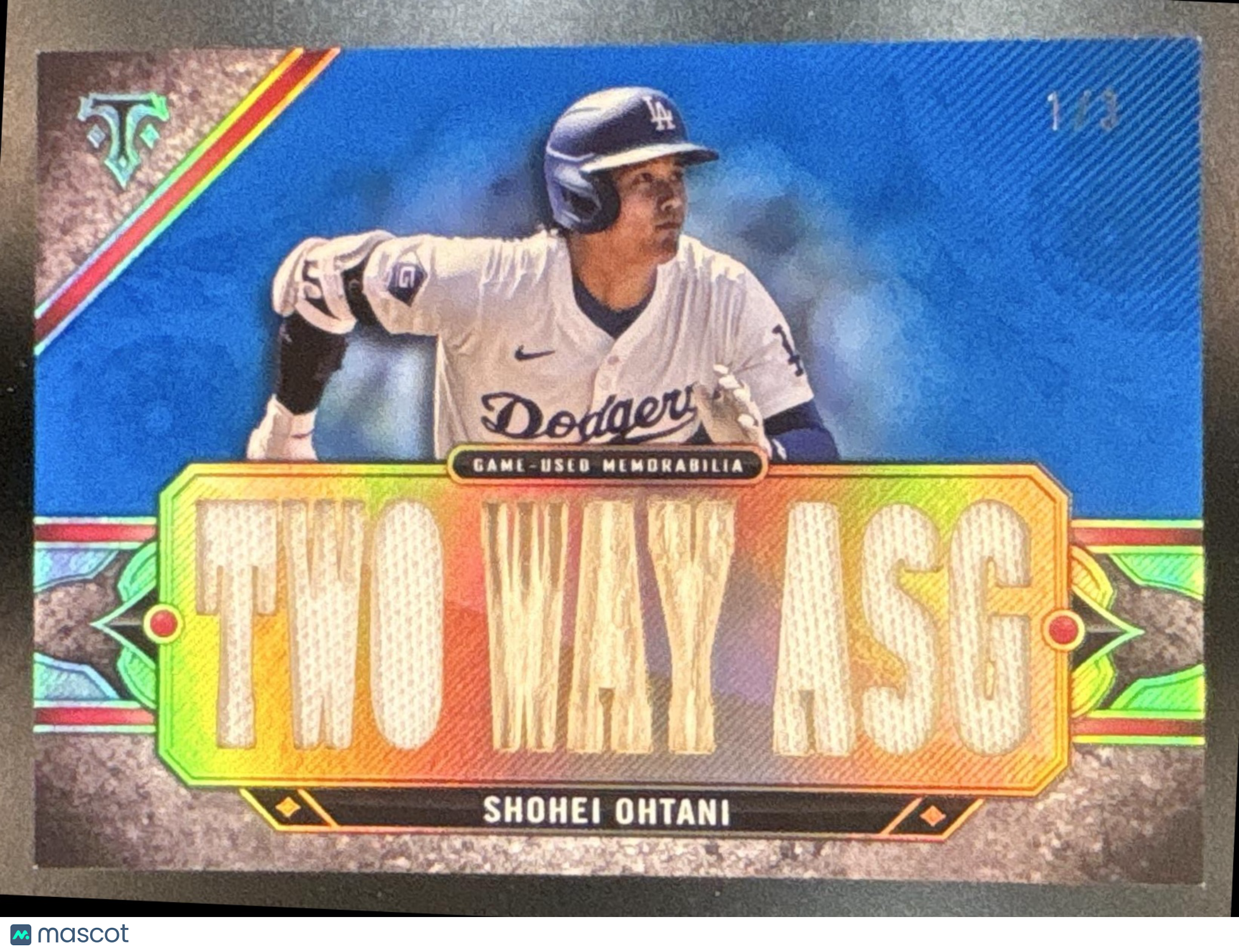 2024 Topps Triple Threads Shohei Ohtani Relics 1/3 #TTR-SHO4 Los Angeles Dodgers
