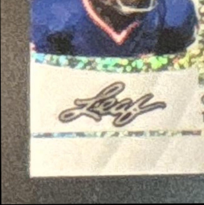 2025 Leaf ITG HEX Auto Marino Montana Favre Em Smith Sanders Th Thomas Glitter/7