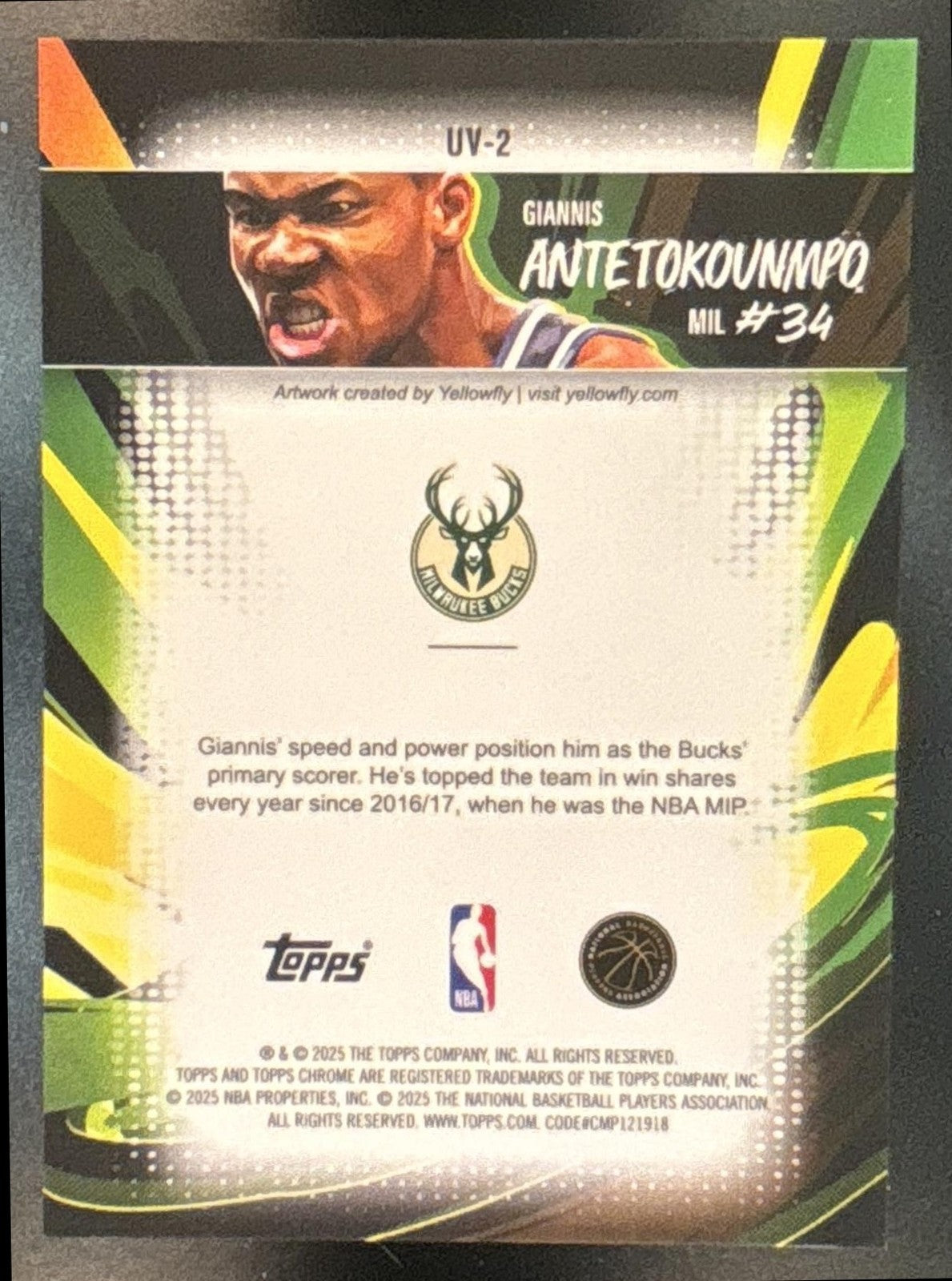 2025-26 Topps Chrome Giannis Antetokounmpo Ultra Violet All-Star SSP Bucks