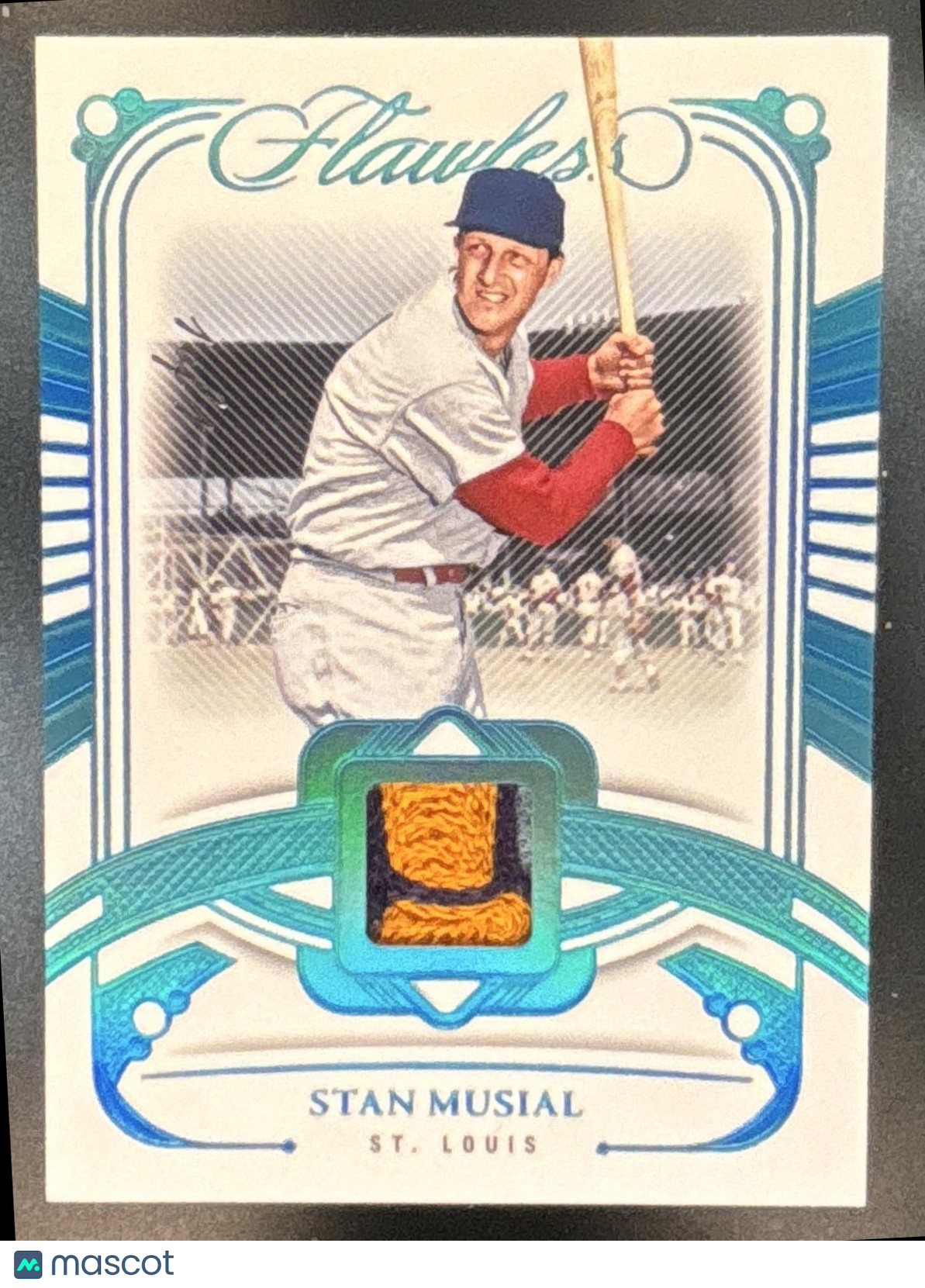 2024 Panini Flawless Stan Musial Legendary Memorabilia Platinum 1/1 MEM