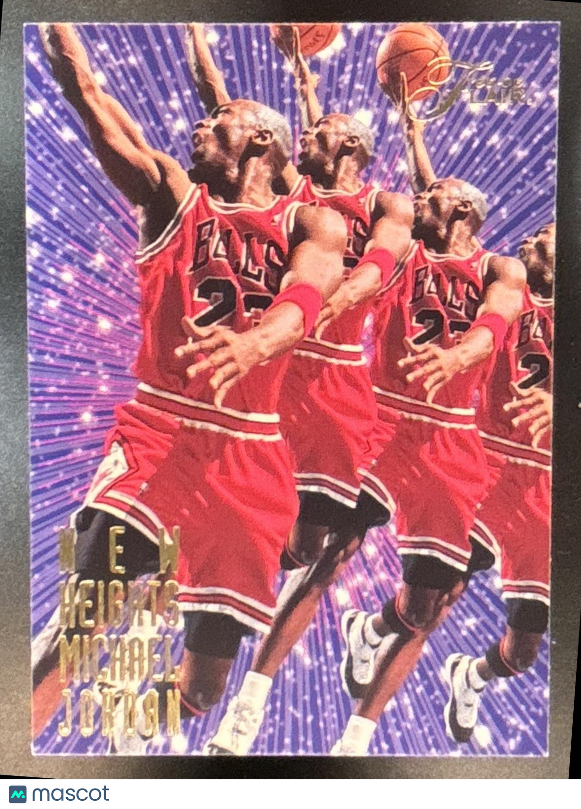 1995-96 Fleer Flair Michael Jordan New Heights #4 Chicago Bulls (Creased VG/EX)