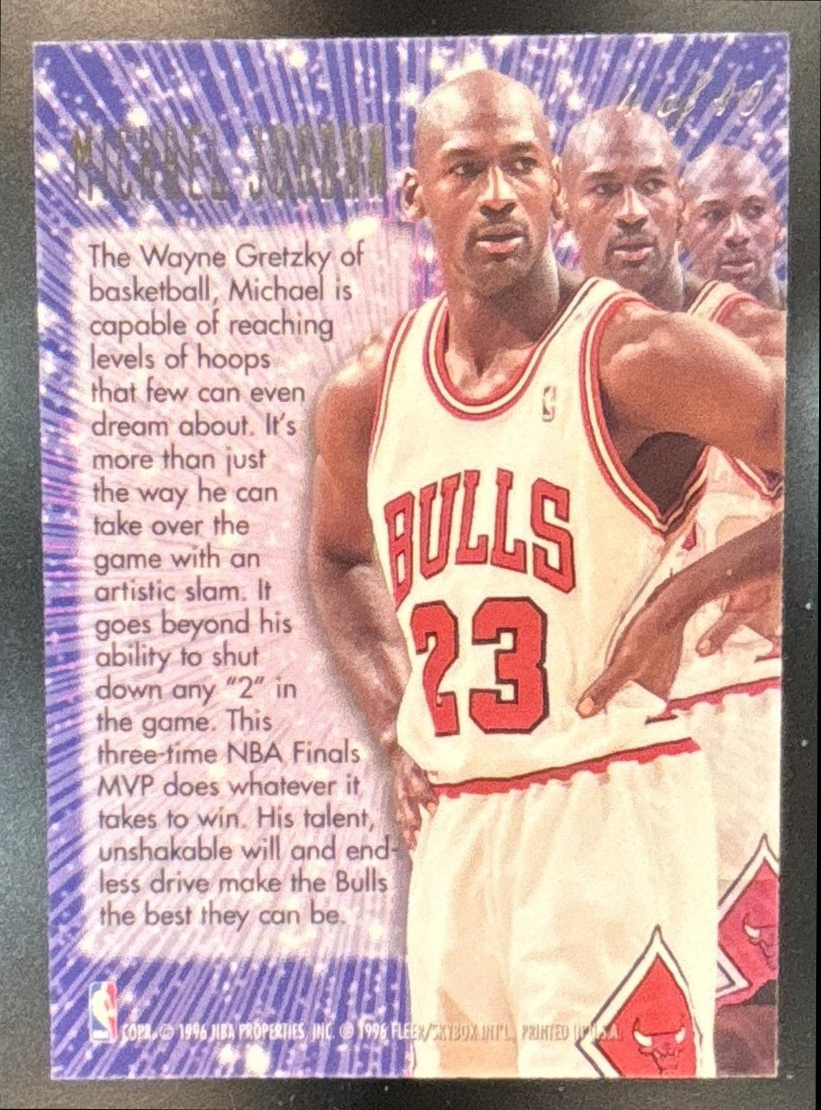1995-96 Fleer Flair Michael Jordan New Heights #4 Chicago Bulls (Creased VG/EX)