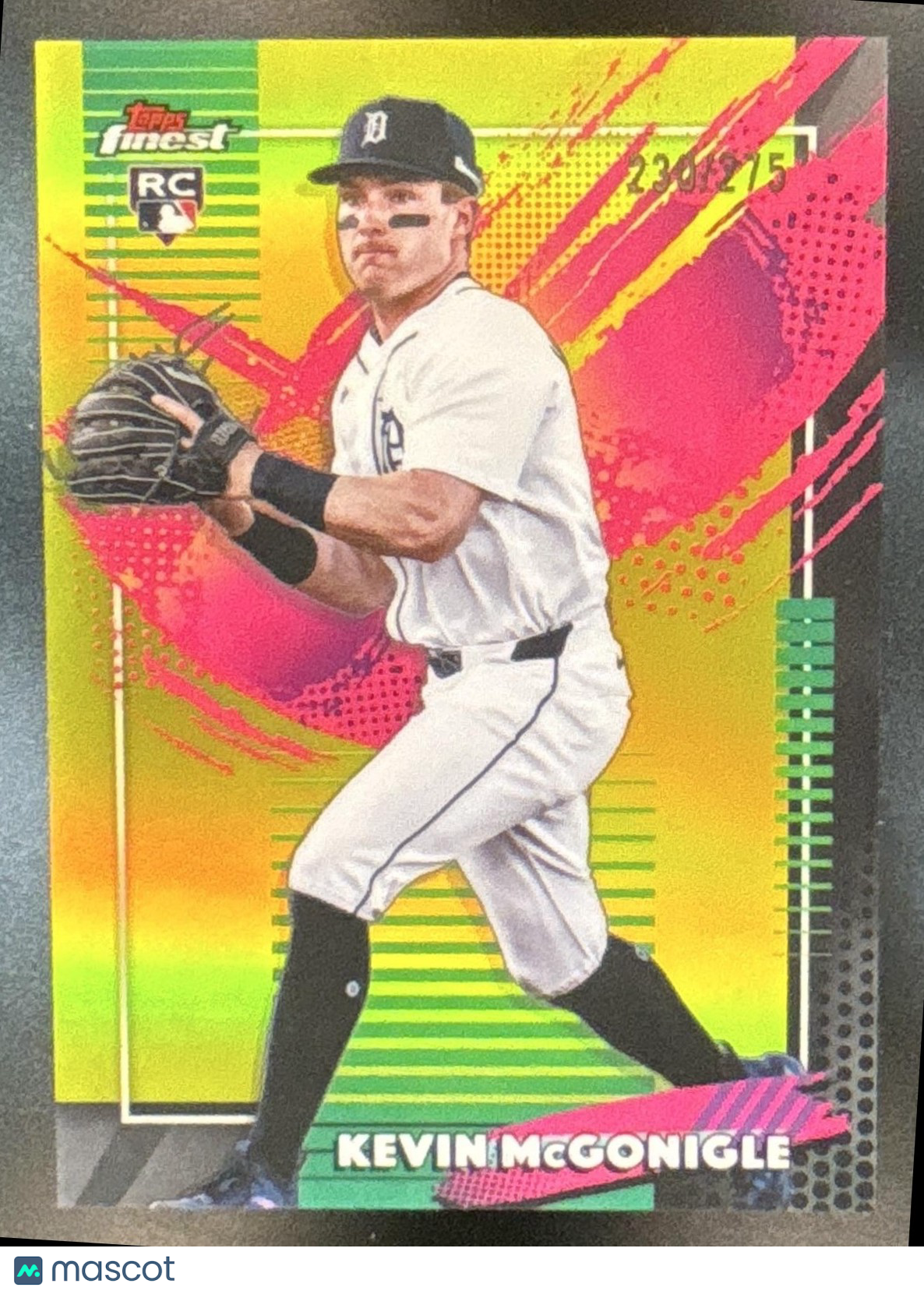 2026 Topps Finest Kevin McGonigle Rare Yellow /275 #275 RC Detroit Tigers