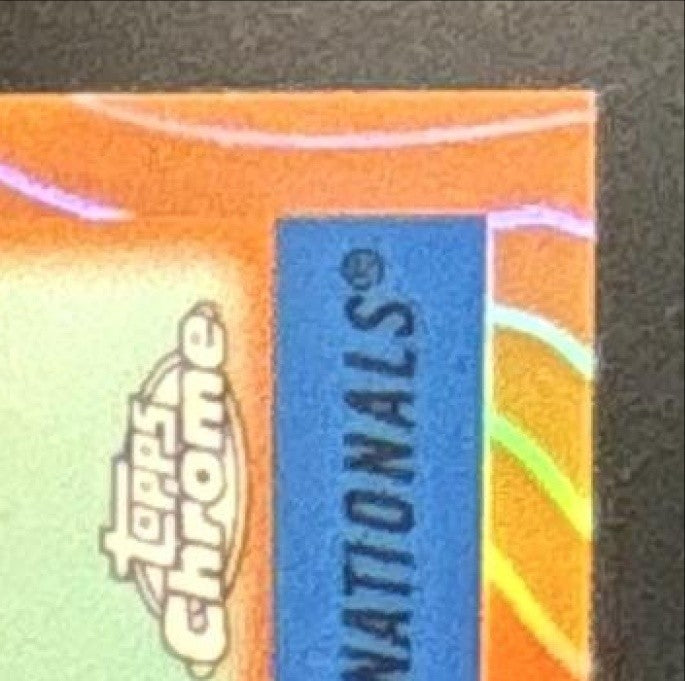 2025 Topps Chrome Platinum Anniversary James Wood Orange Vibrations /25 #367 RC