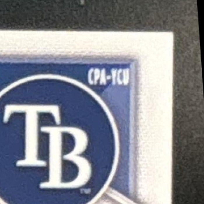 2024 Bowman Chrome Yoniel Curet Auto Orange Lava /25 1st Prospect Tampa Bay Rays