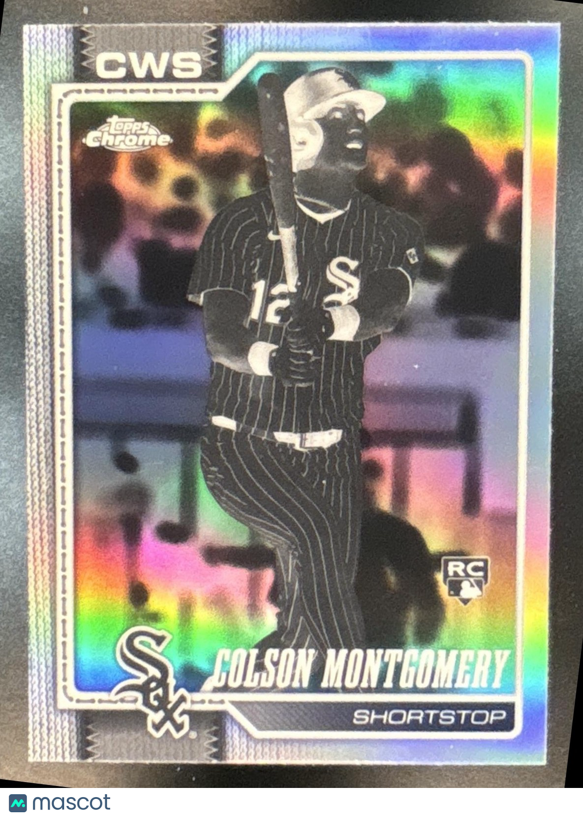 2026 Topps Chrome Colson Montgomery Negative Refractor #259 RC Chicago White Sox