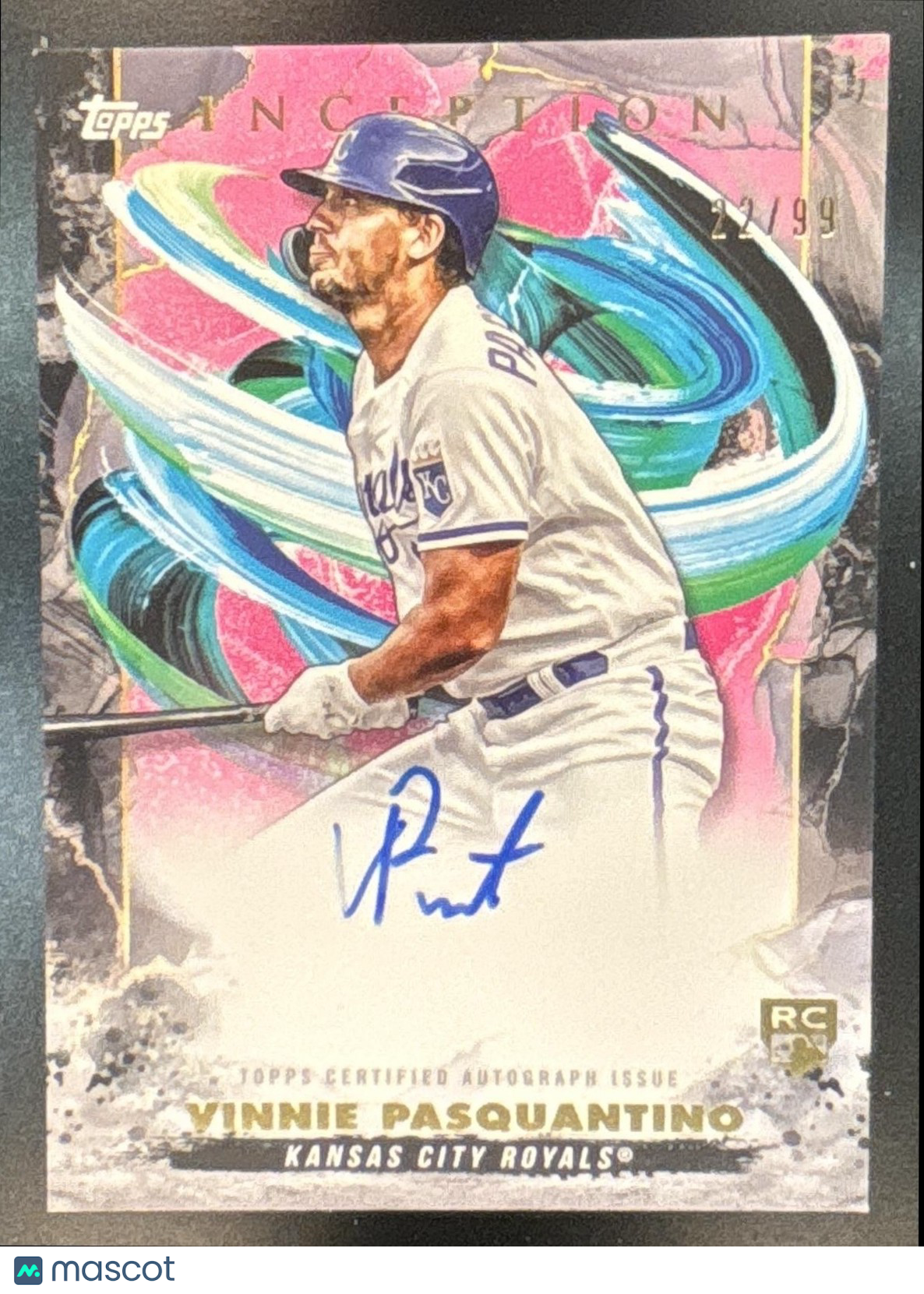 2023 Topps Inception Vinnie Pasquantino Rookie & Emerging Stars Auto /99 RC