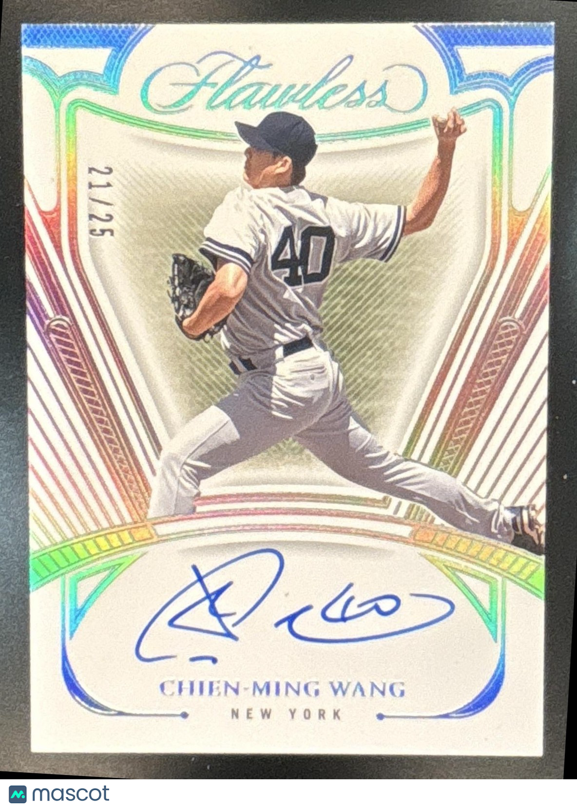 2024 Panini Flawless Chien-Ming Wang Auto /25 #FA-CMW New York Yankees