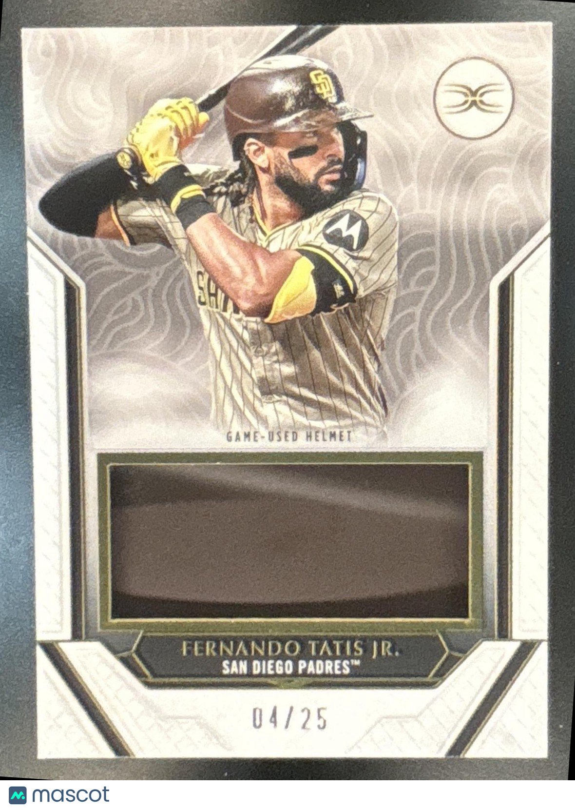 2025 Topps Definitive Collection Fernando Tatis Jr. Helmet /25 MEM Padres
